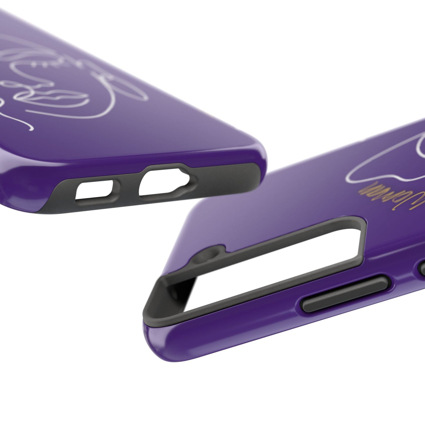 Natural Woman Half Face (WL)Tough Phone Case PURPLE