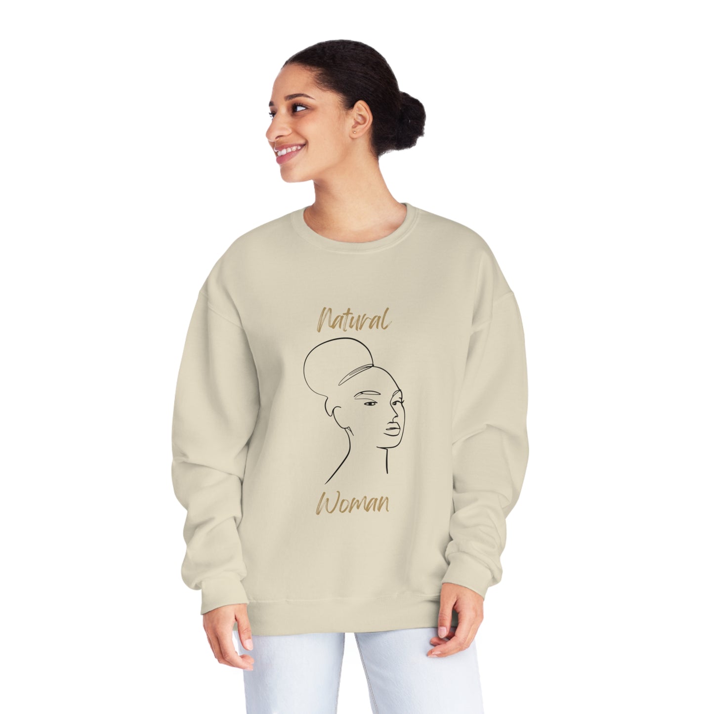 Natural Woman Hair Up (BL) Sweatshirt