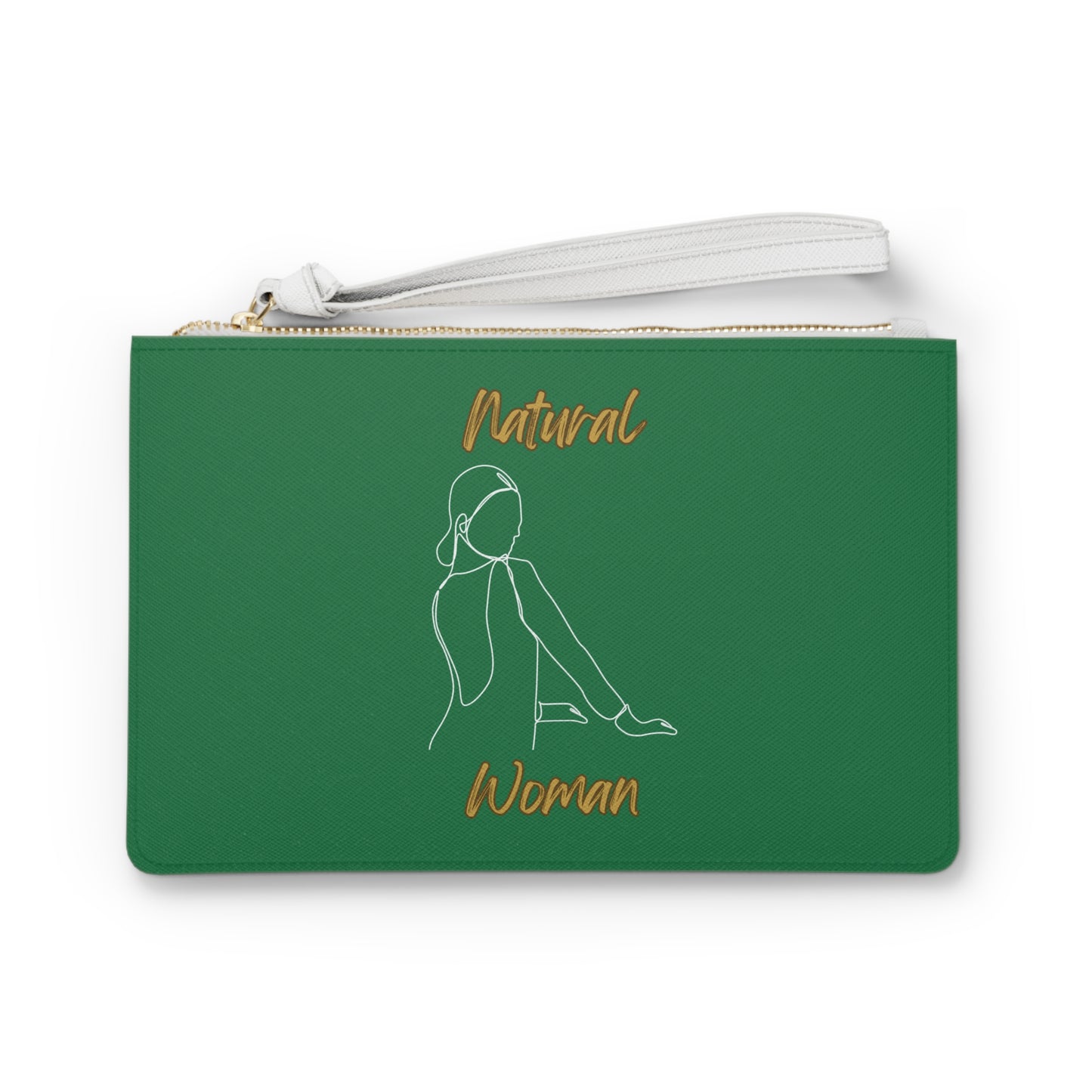 Natural Woman Hands Ready (WL) Clutch Bag DARK GREEN