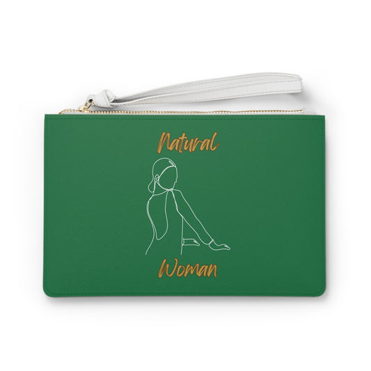 Natural Woman Hands Ready (WL) Clutch Bag DARK GREEN