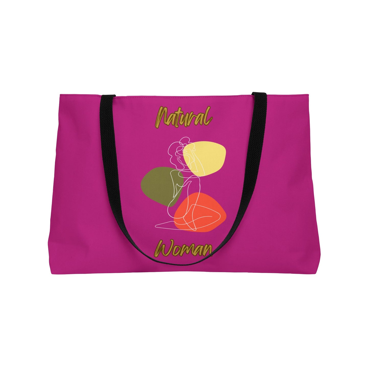 Natural Woman Colorful Pose (WL) Weekender Tote Bag PINK