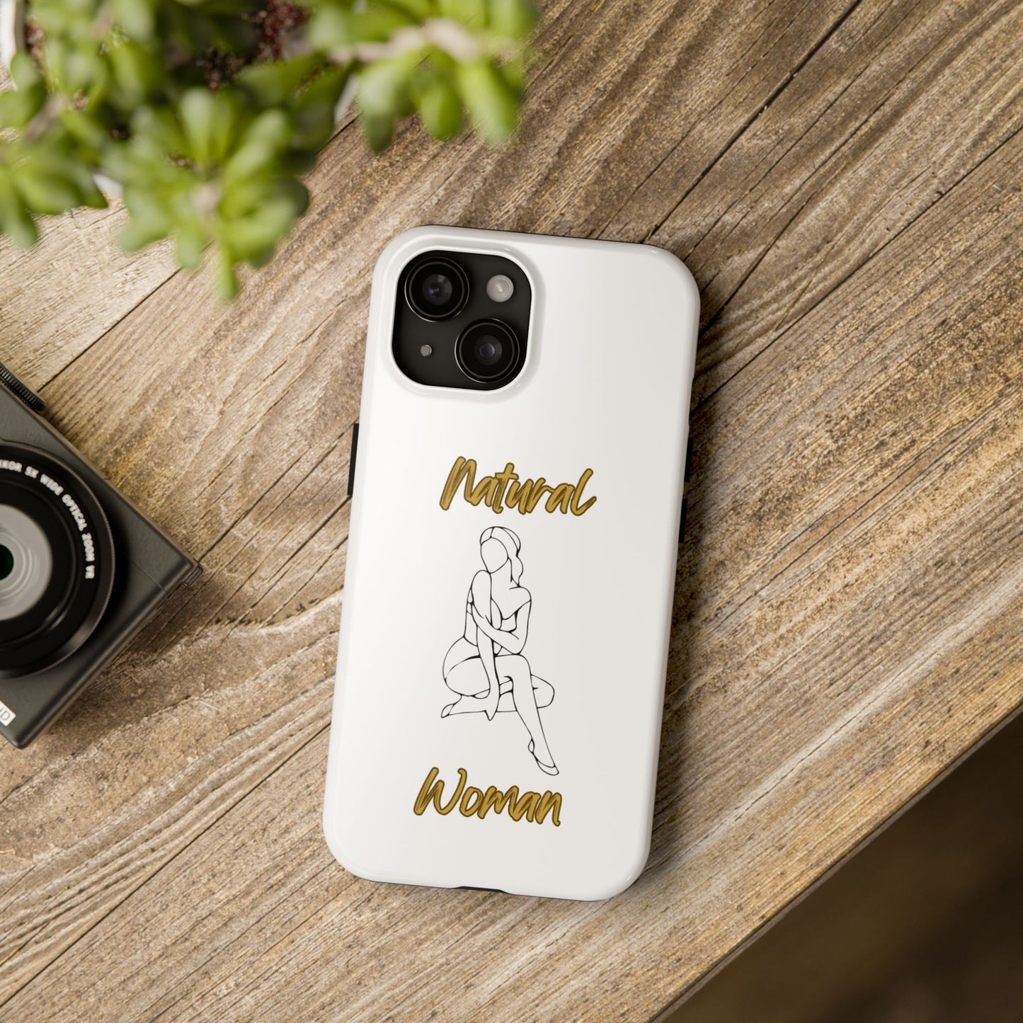 Natural Woman Shoulder Action (BL)Tough Phone Cases WHITE