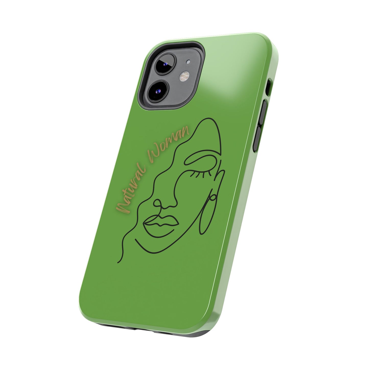 Natural Woman Half Face (BL)Tough Phone Case GREEN