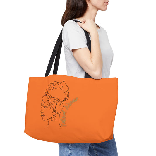 Natural Woman Flower Wrap (BL) Weekender Tote Bag CRUSTA