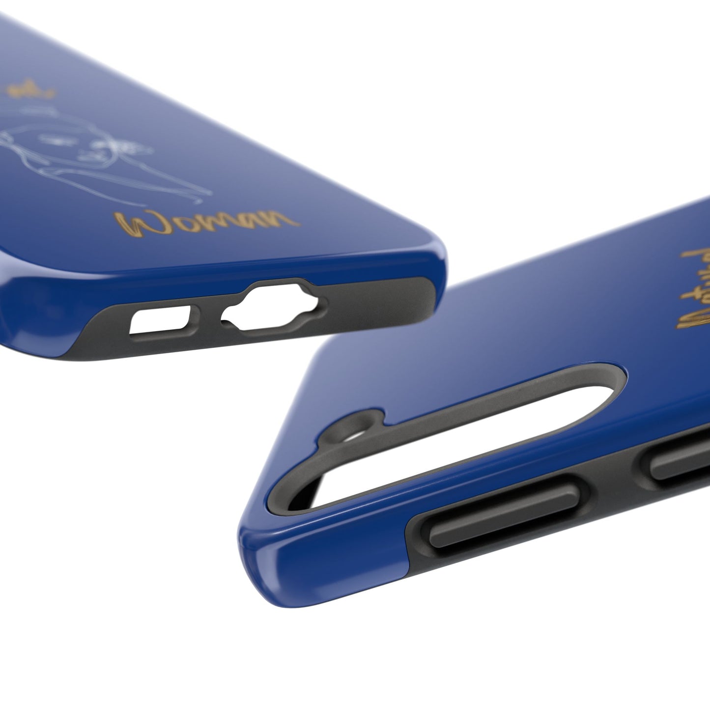 Natural Woman Sassy Bun (WL) Tough Phone Cases DARK BLUE