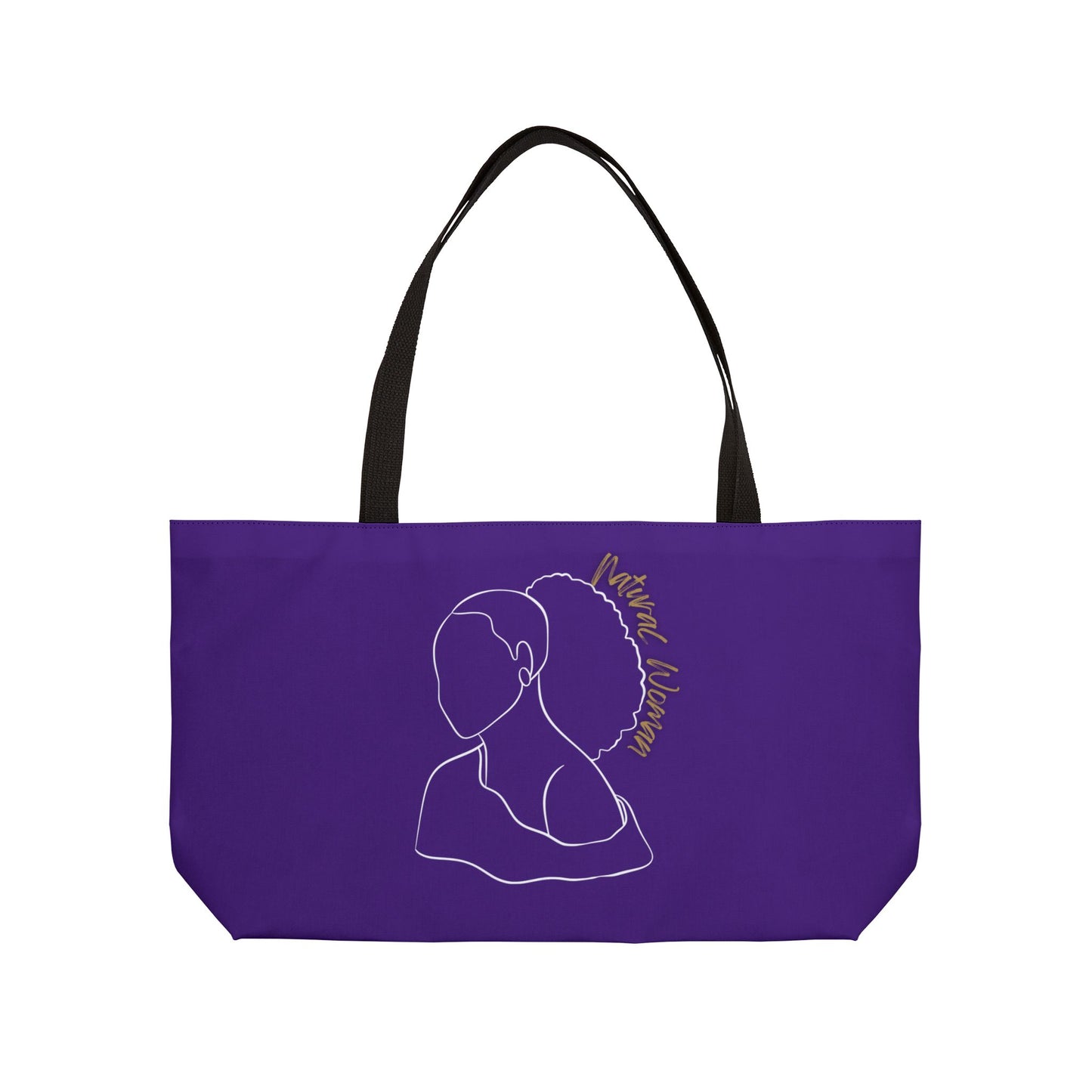 Natural Woman Behind Head (WL) Weekender Tote Bag PURPLE