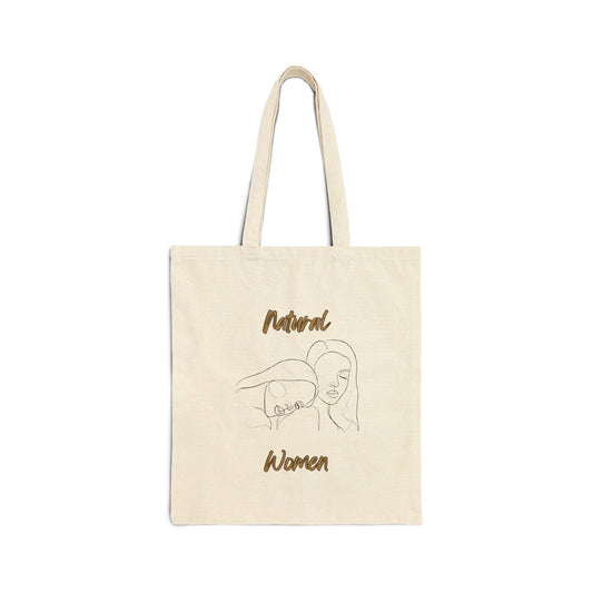 Natural Woman Sisters (BL) Cotton Canvas Tote Bag