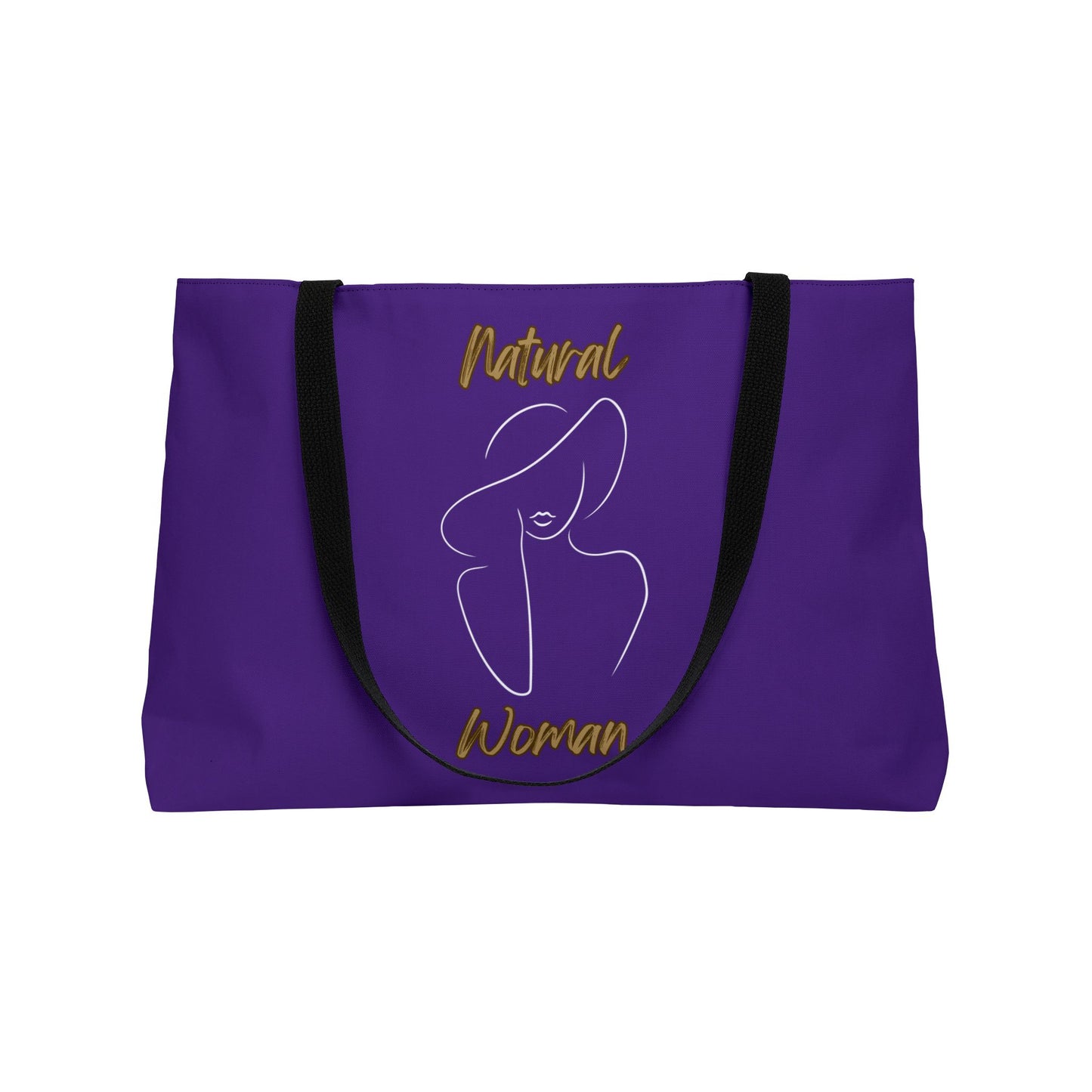 Natural Woman Sun Hat (WL) Weekender Tote Bag PURPLE