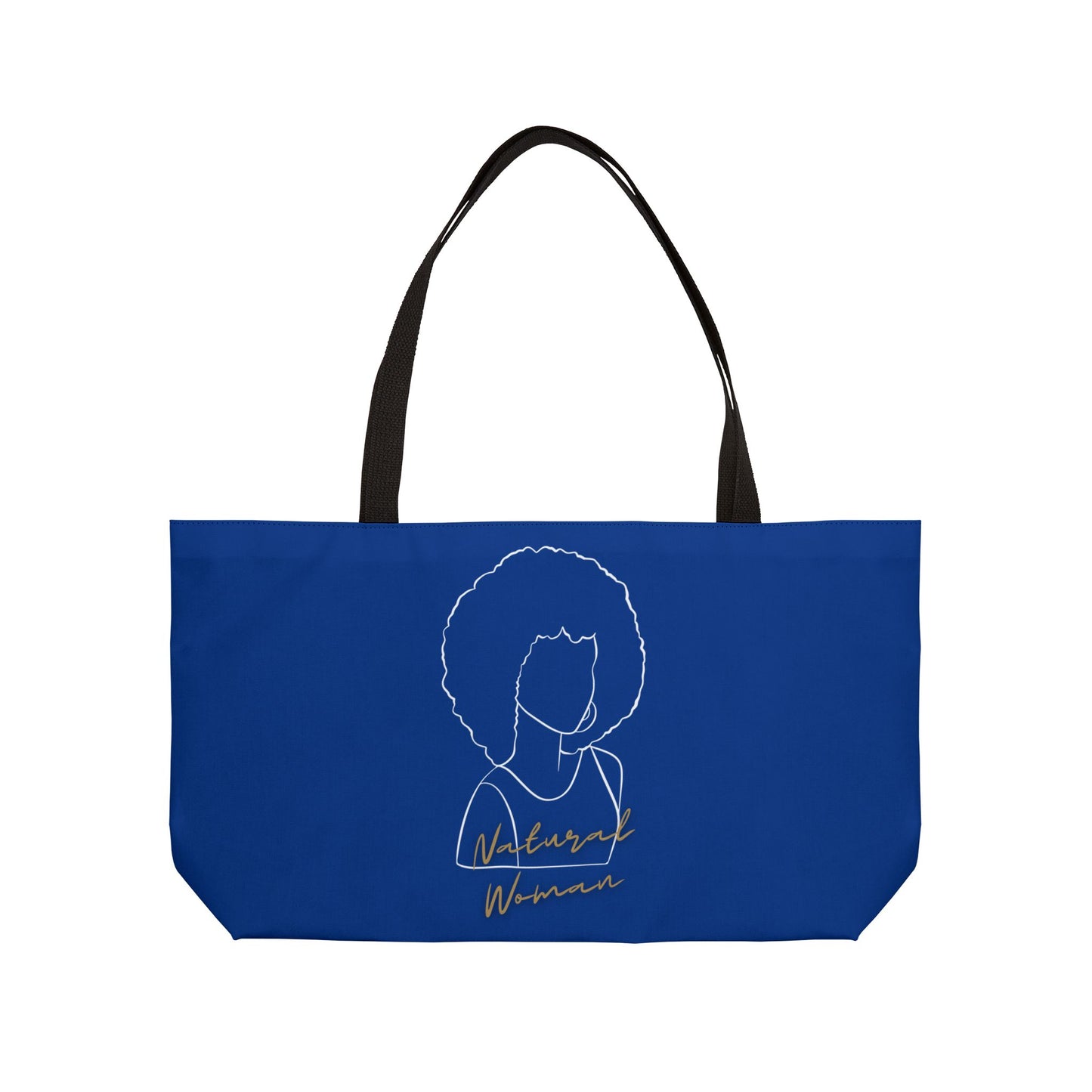 Natural Woman Afro (WL) Weekender Tote Bag DARK BLUE