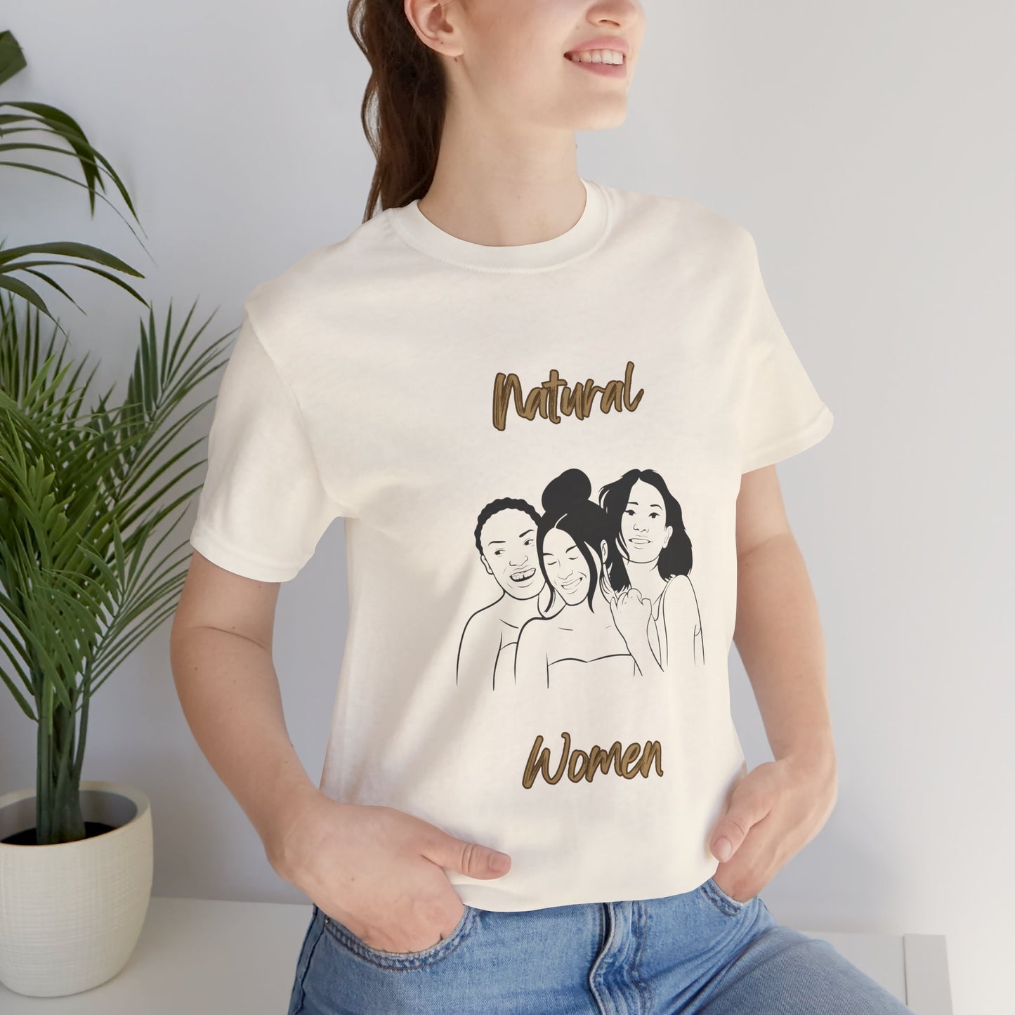 Natural Woman Laughing Friends (BL) Short Sleeve T-Shirt