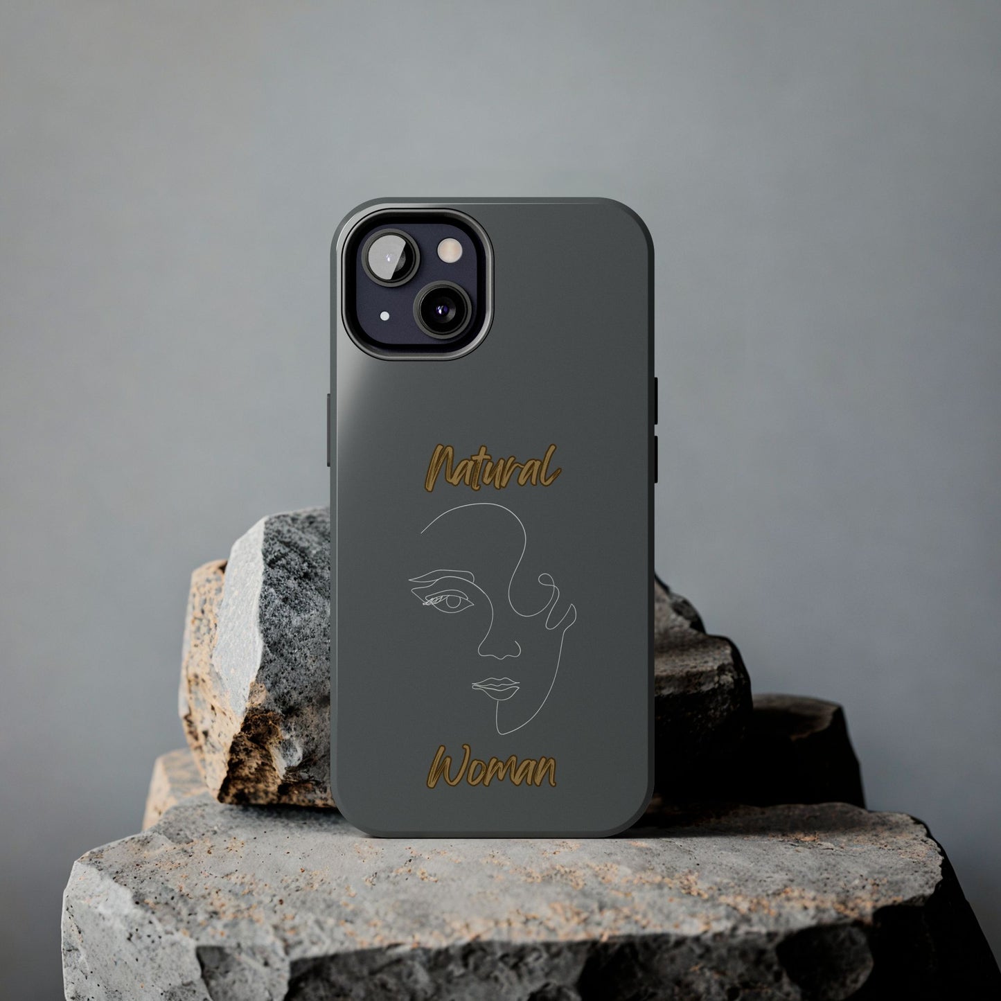 Natural Woman Looking (WL) Tough Phone Cases DARK GREY