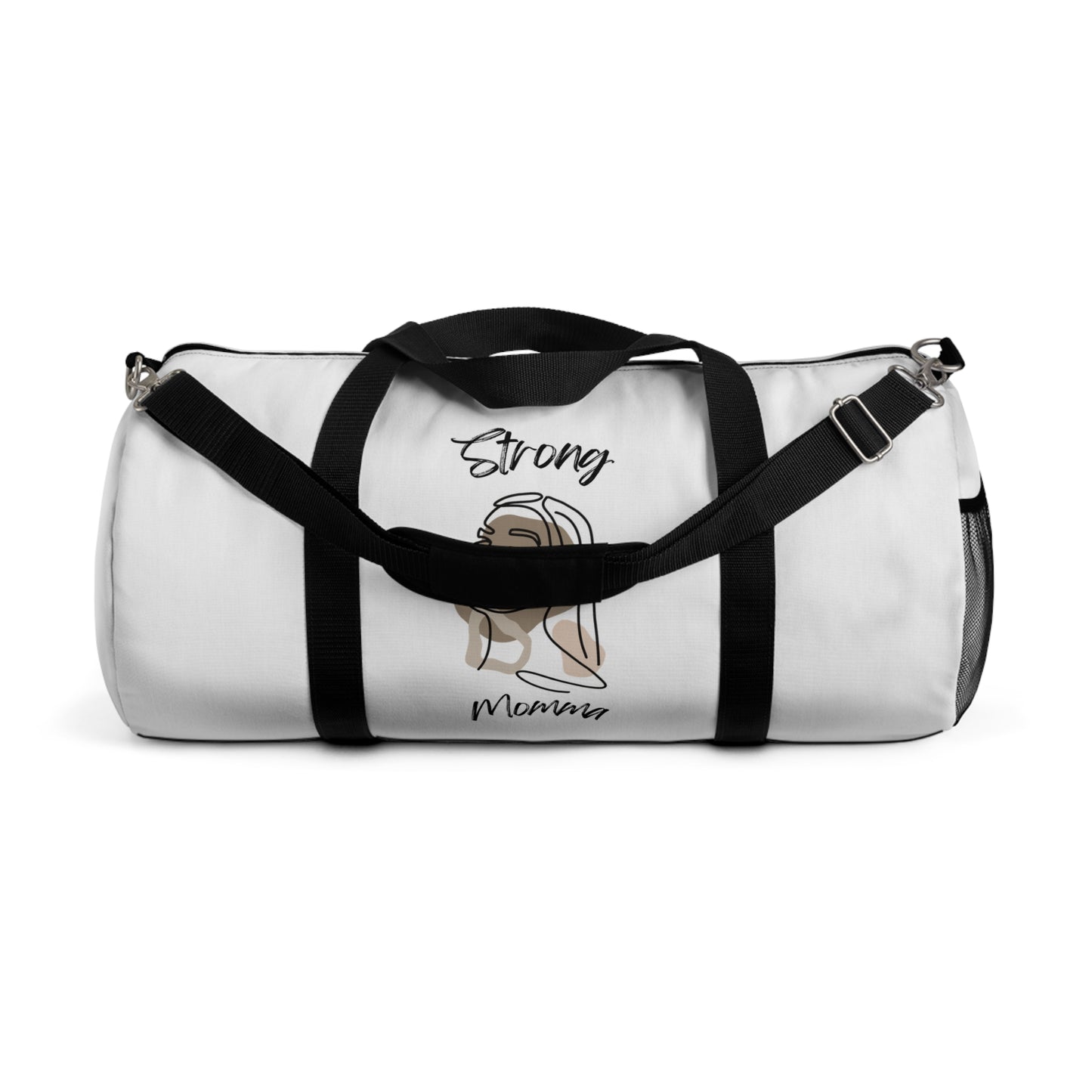 Strong Momma (BL) Duffel Bag WHITE