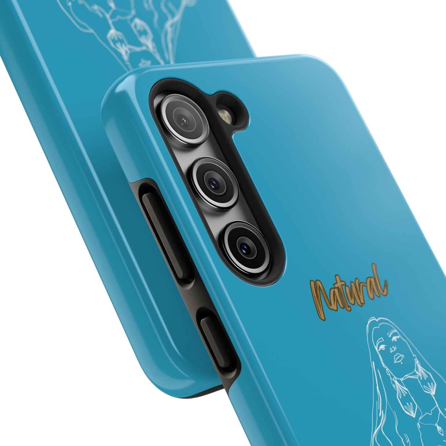 Natural Woman Thinking (WL)Tough Phone Cases TURQUOISE