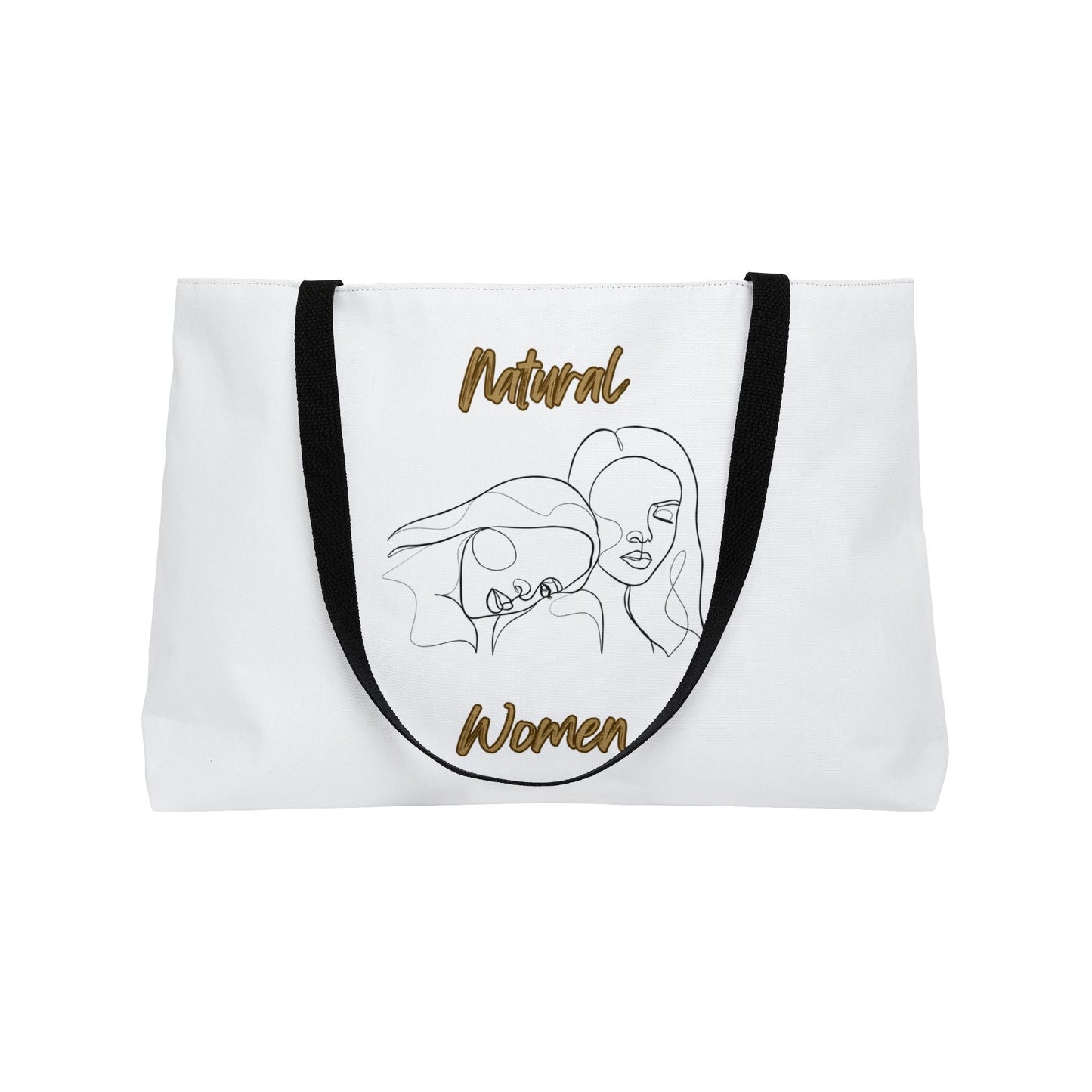 Natural Women Sisters (BL) Weekender Tote Bag WHITE