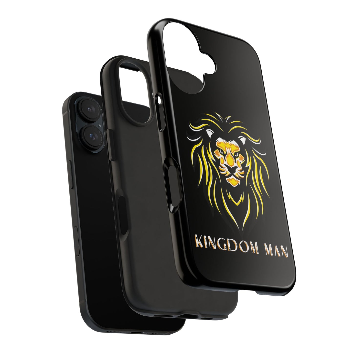 Kingdom Man (White-Gold Label) Tough Phone Case BLACK