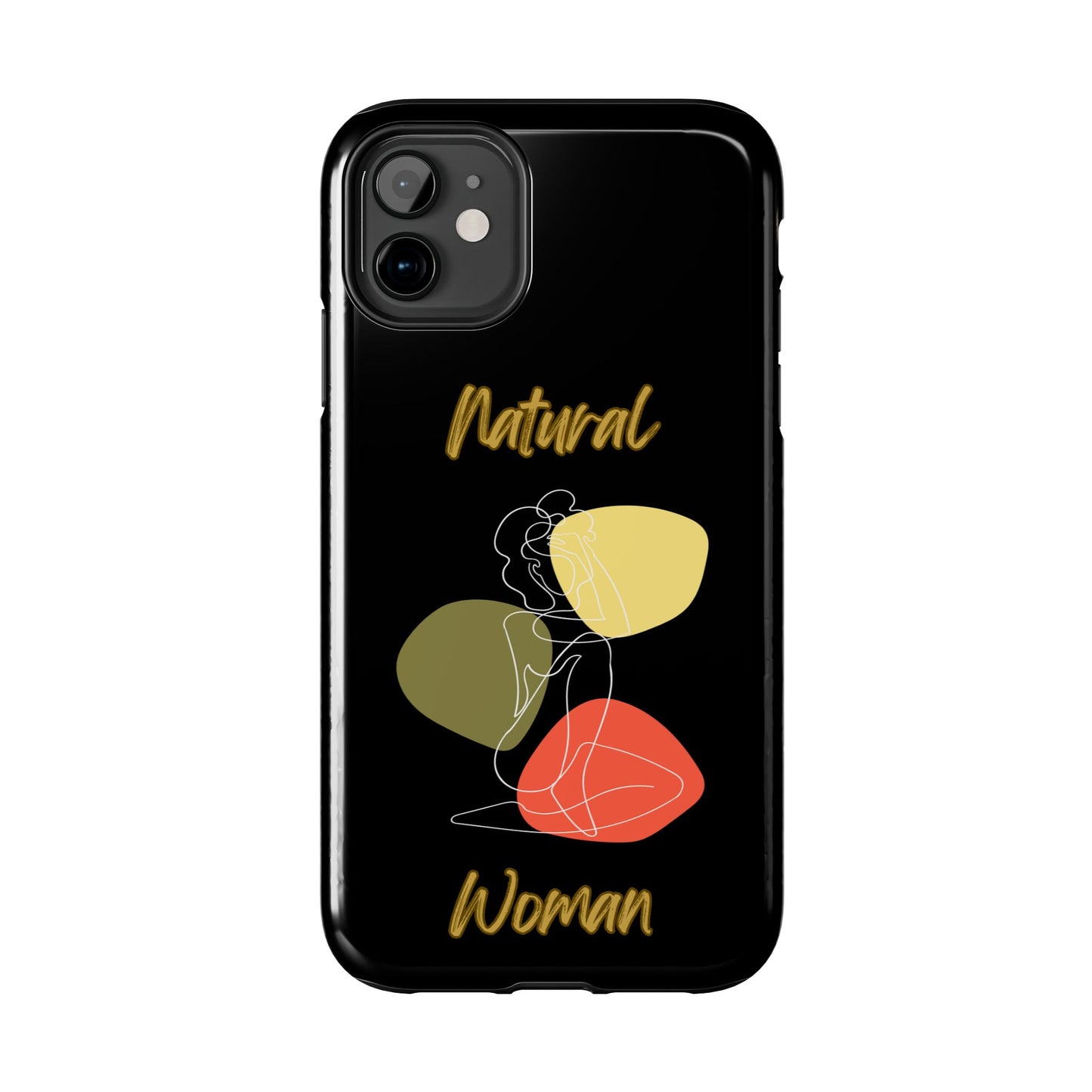 Natural Woman Colorful Pose (WL)Tough Phone Cases BLACK