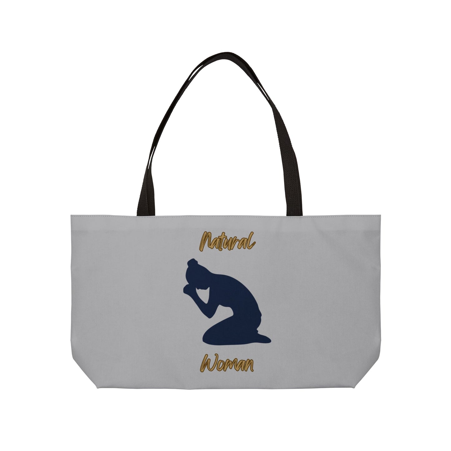 Natural Woman Pray (BL) Weekender Tote Bag LIGHT GREY