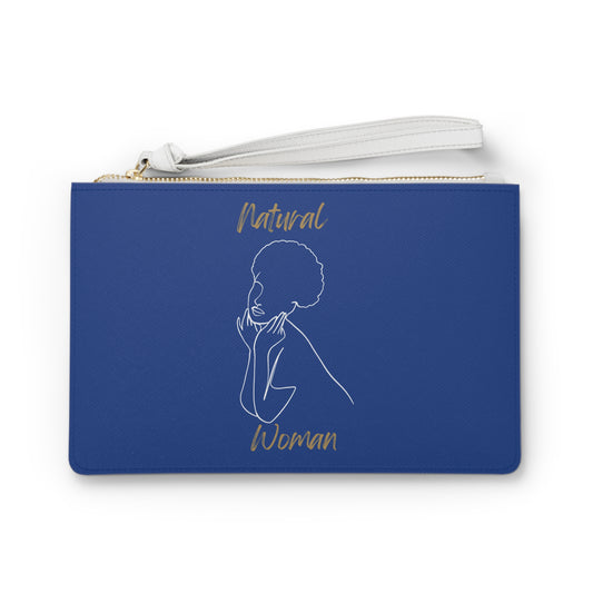 Natural Woman Cute Afro (WL) Clutch Bag DARK BLUE