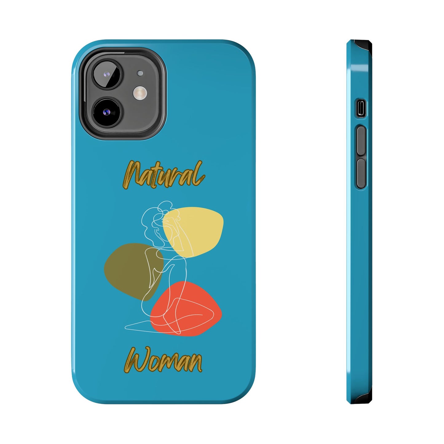 Natural Woman Colorful Pose (WL)Tough Phone Cases TURQUOISE