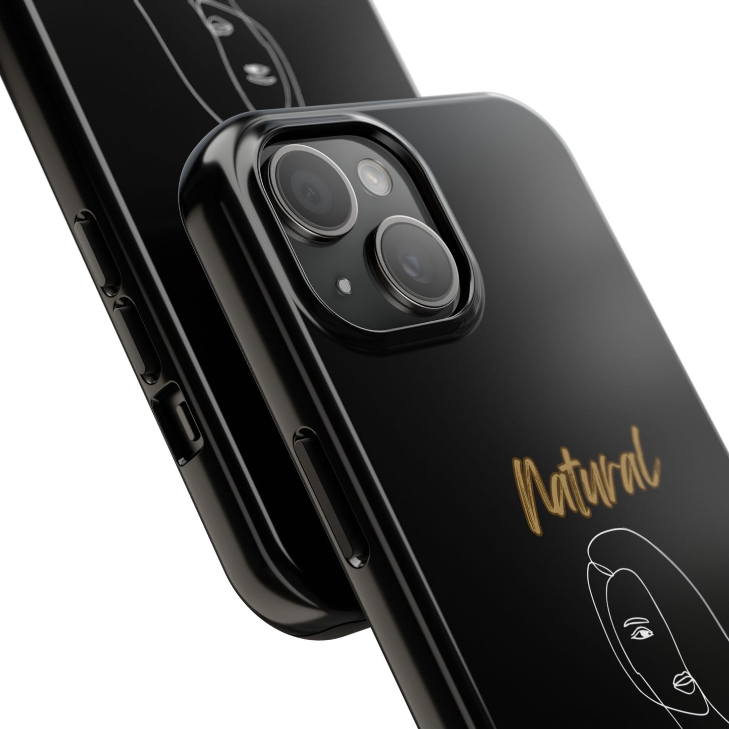 Natural Woman Covered Eye (WL)Tough Phone Cases BLACK