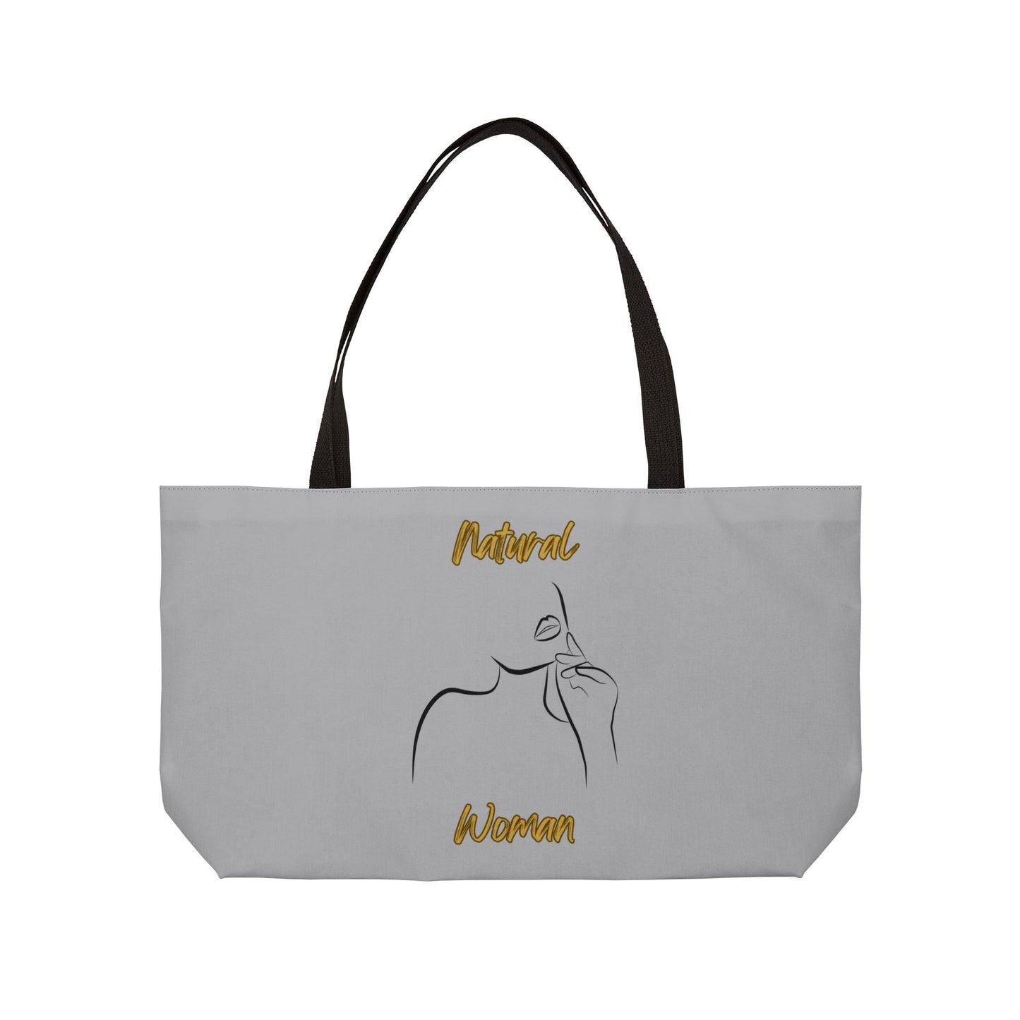 Natural Woman Chin Up (BL) Weekender Tote Bag LIGHT GREY