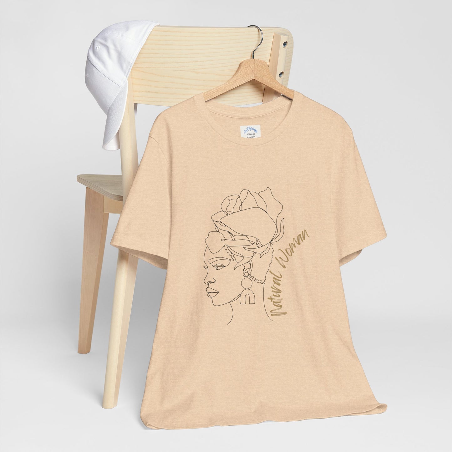 Natural Woman Flower Wrap (BL) Short Sleeve T-Shirt