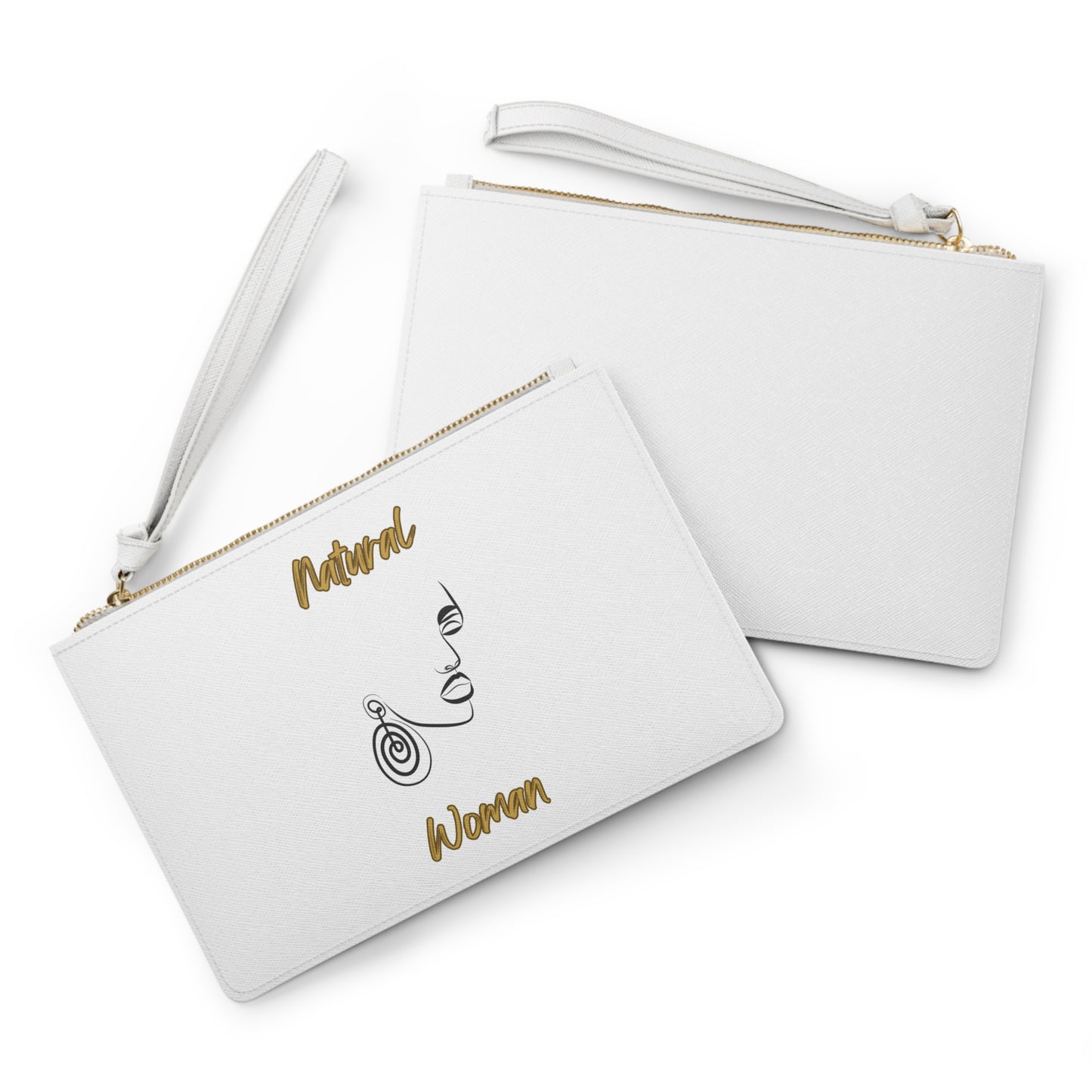 Natural Woman Music In My Soul (BL) Clutch Bag WHITE