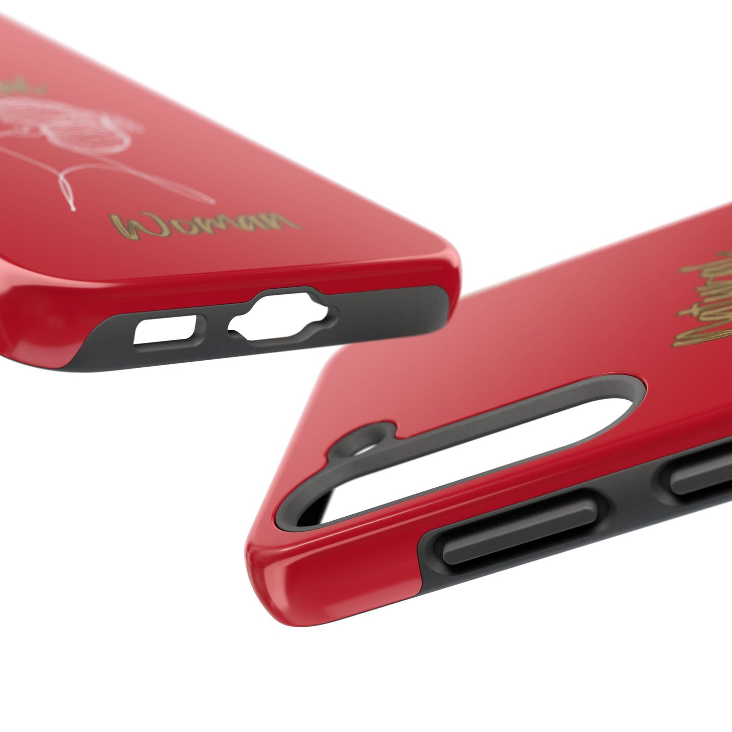 Natural Woman Wet Bun (WL) Tough Phone Cases DARK RED