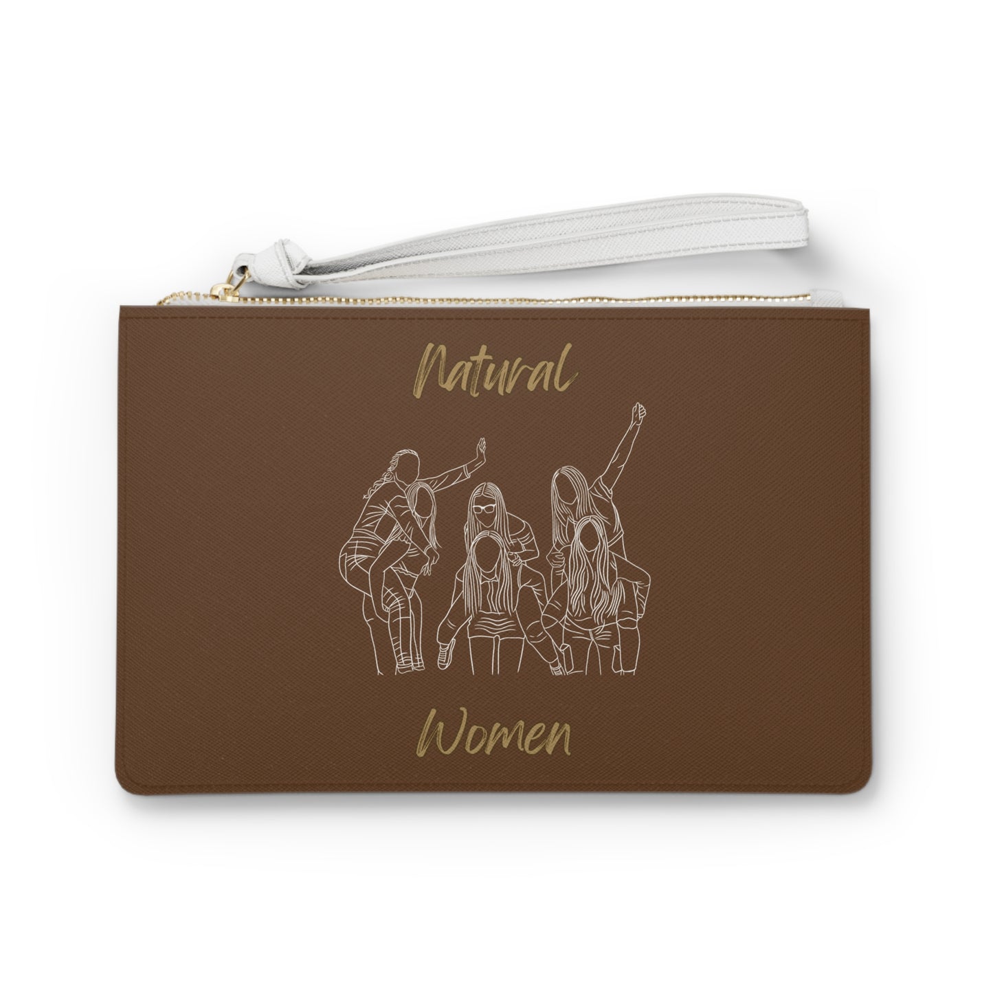 Natural Woman Piggy Back (WL) Clutch Bag BROWN