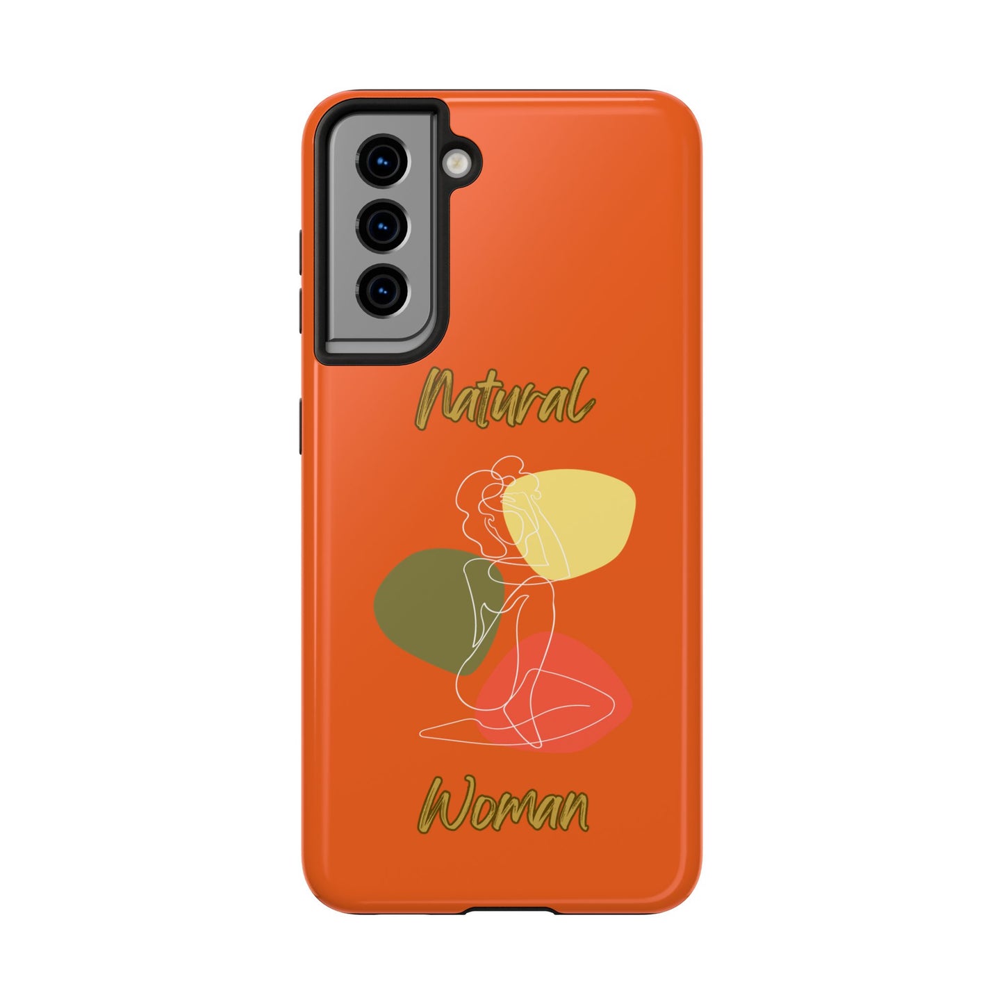 Natural Woman Colorful Pose (WL)Tough Phone Cases ORANGE