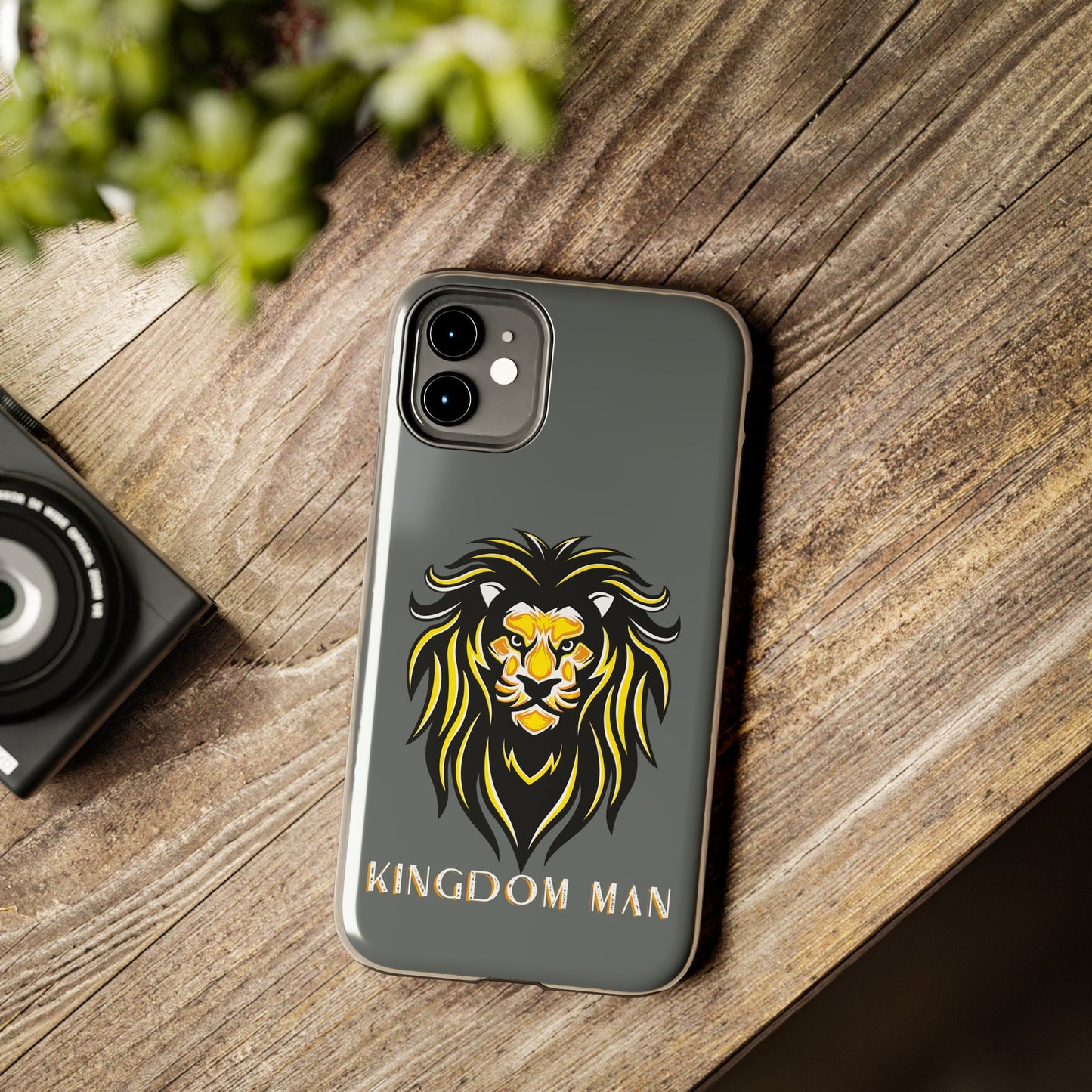 Kingdom Man (White-Gold Label) Tough Phone Case DARK GREY