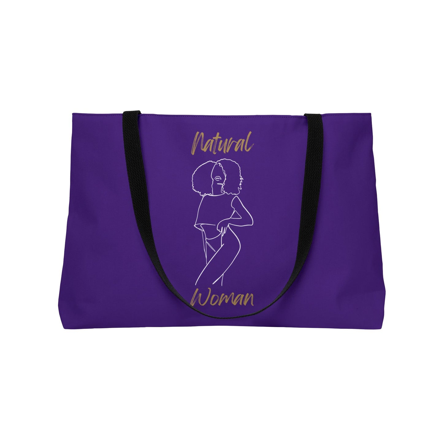 Natural Woman Pose (BL) Weekender Tote Bag PURPLE