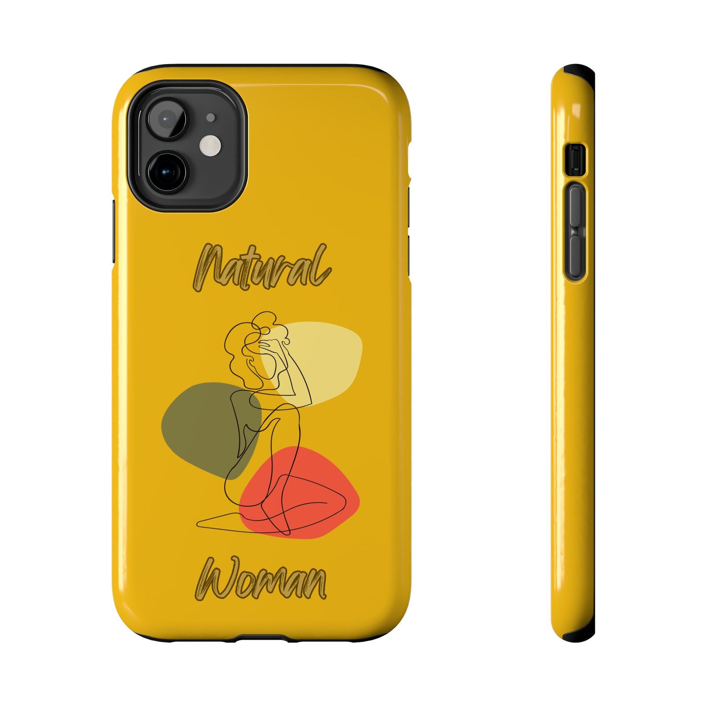 Natural Woman Colorful Pose (BL)Tough Phone Cases YELLOW