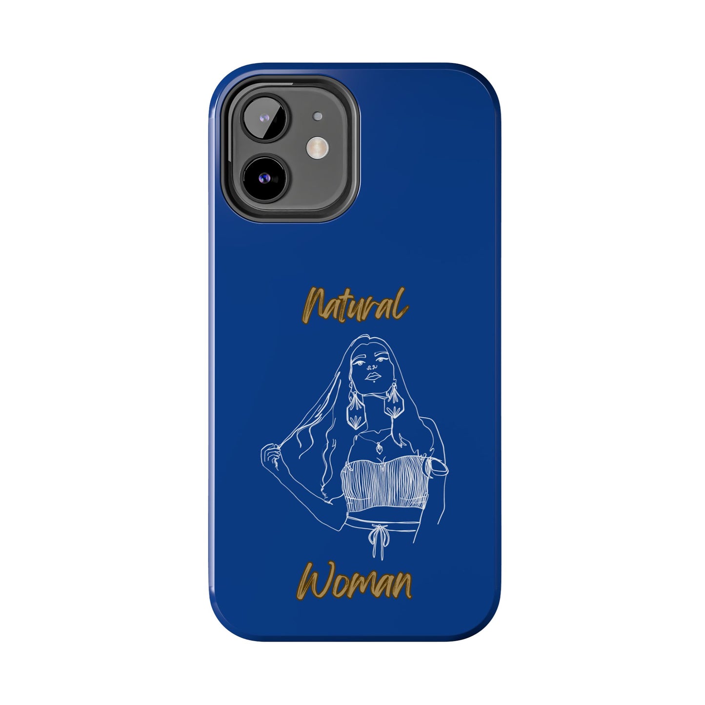 Natural Woman Thinking (WL)Tough Phone Cases DARK BLUE