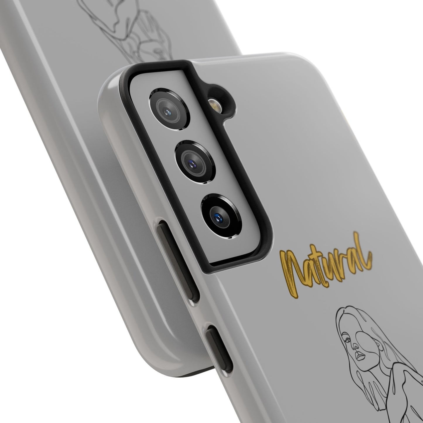 Natural Woman Care Free (BL)Tough Phone Cases LIGHT GREY