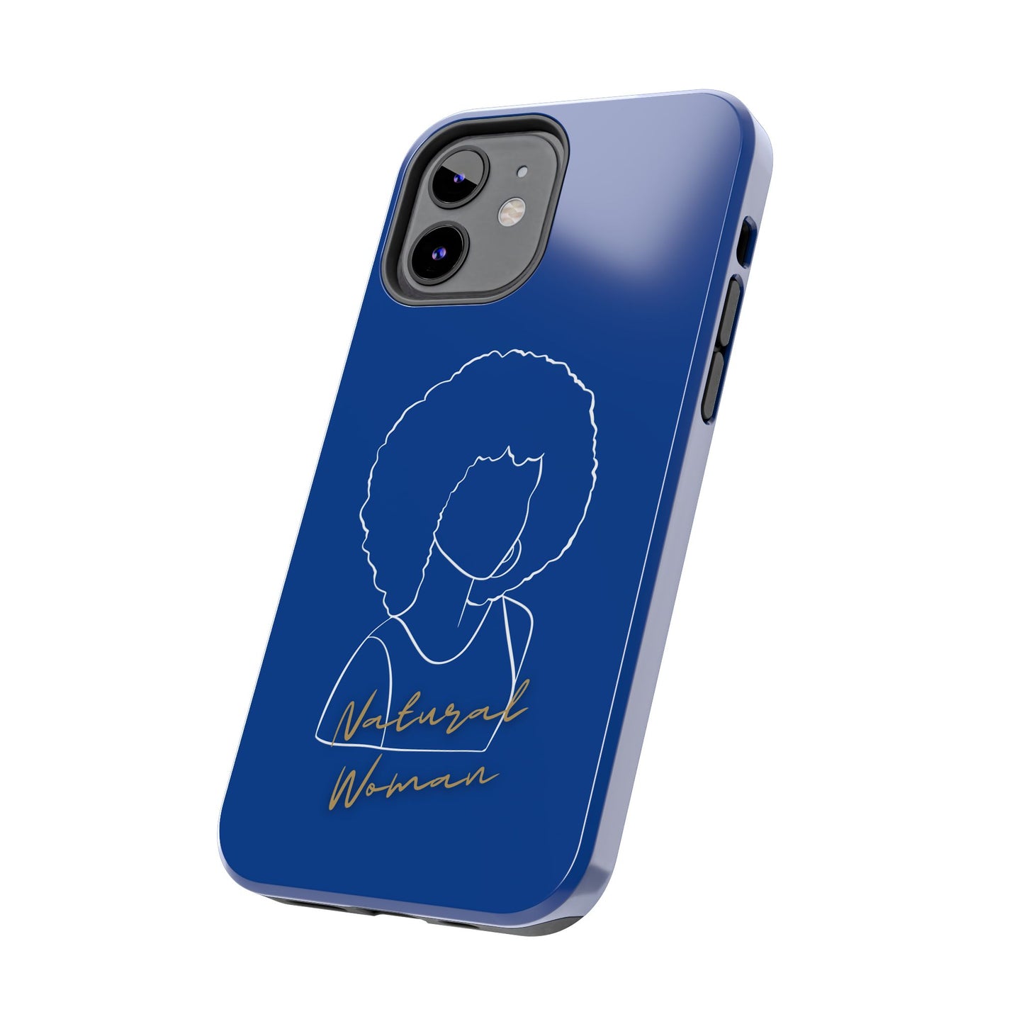 Natural Woman Afro (WL)Tough Phone Cases DARK BLUE