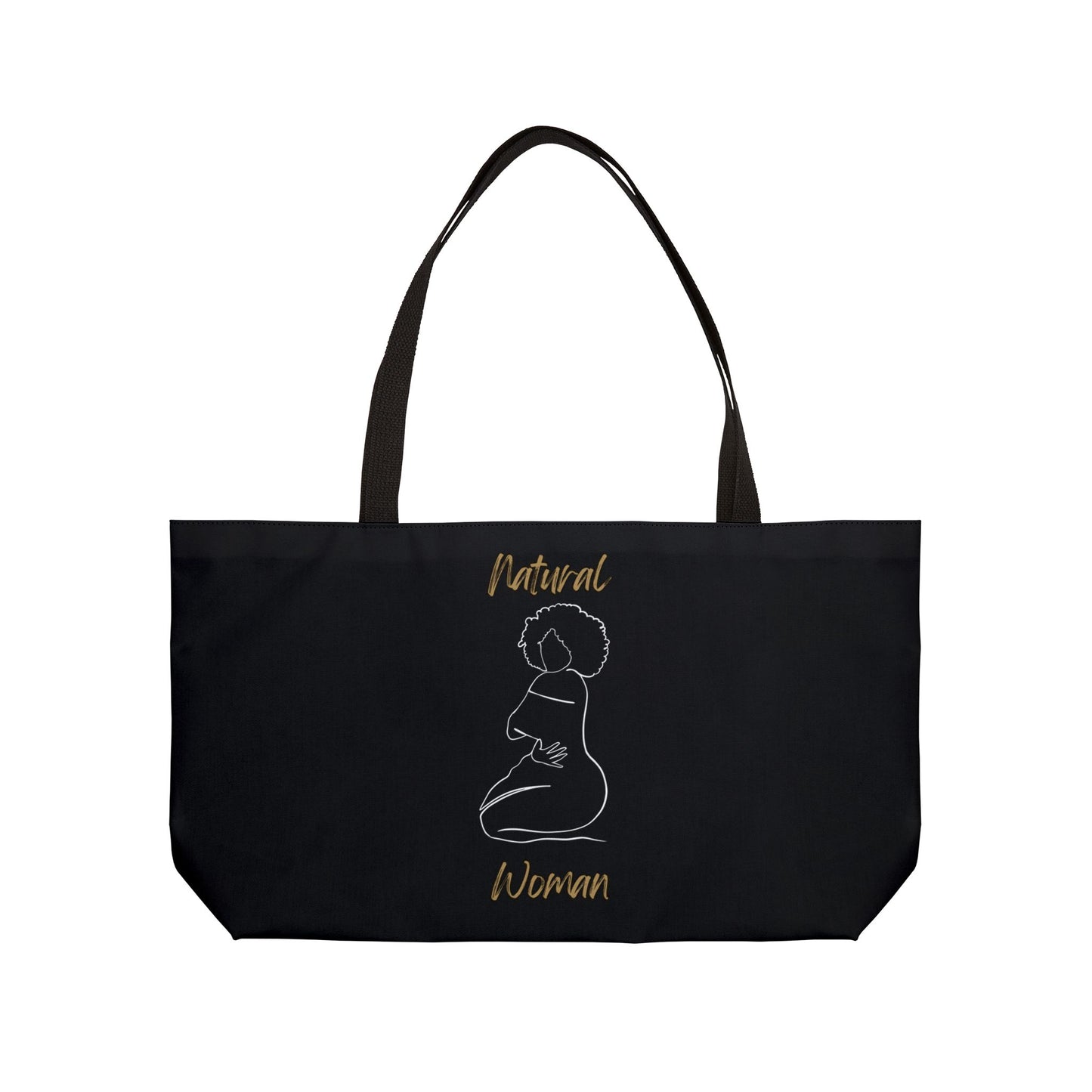 Natural Woman Hug (WL) Weekender Tote Bag BLACK
