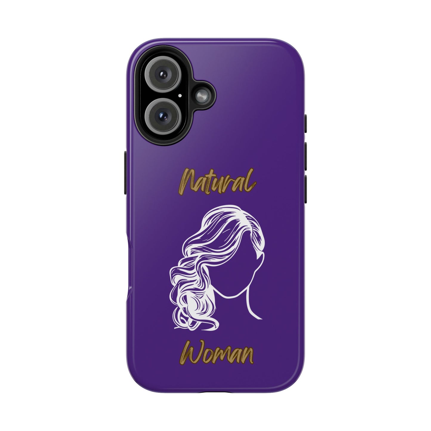 Natural Woman Long Curl (WL)Tough Phone Cases PURPLE