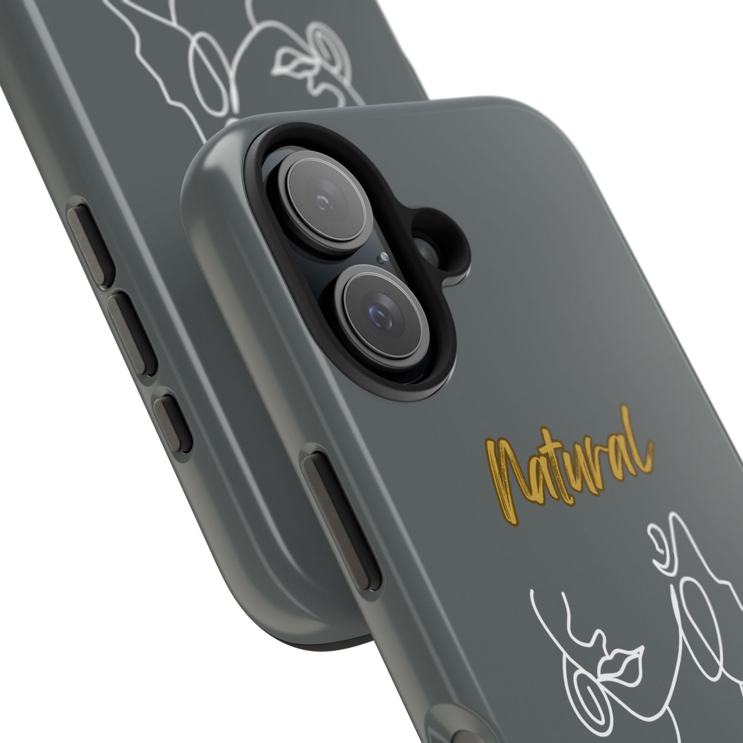 Natural Woman Lips (WL)Tough Phone Cases DARK GREY