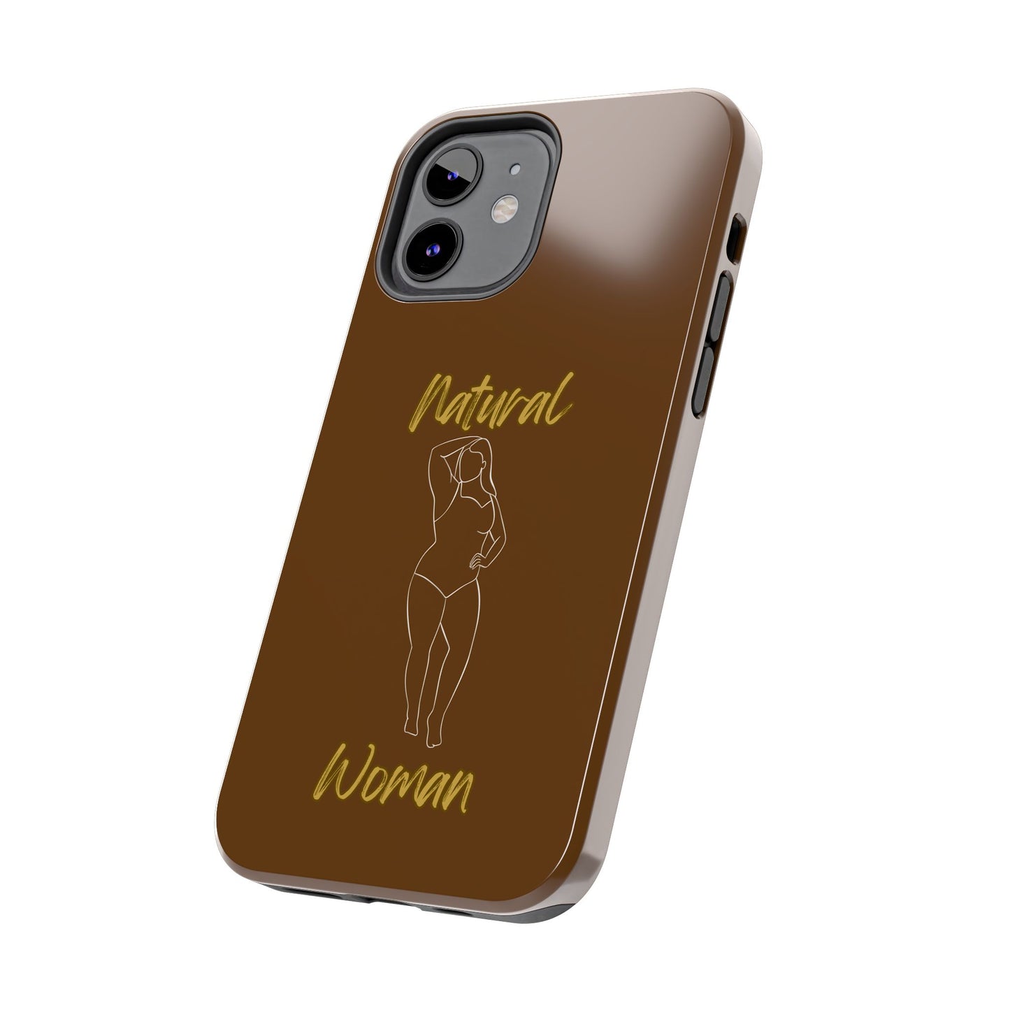 Natural Woman Looking Good (WL)Tough Phone Cases BROWN
