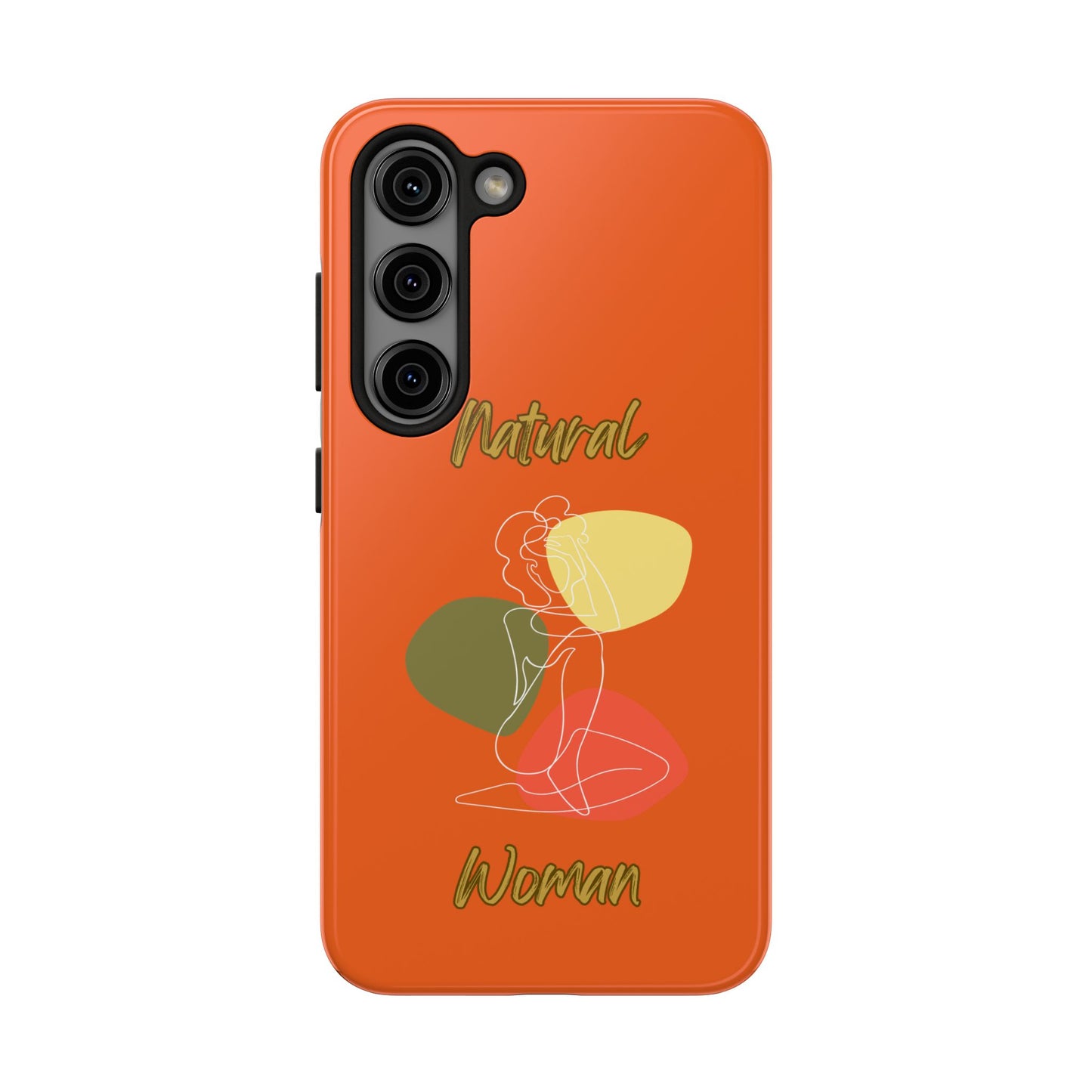 Natural Woman Colorful Pose (WL)Tough Phone Cases ORANGE