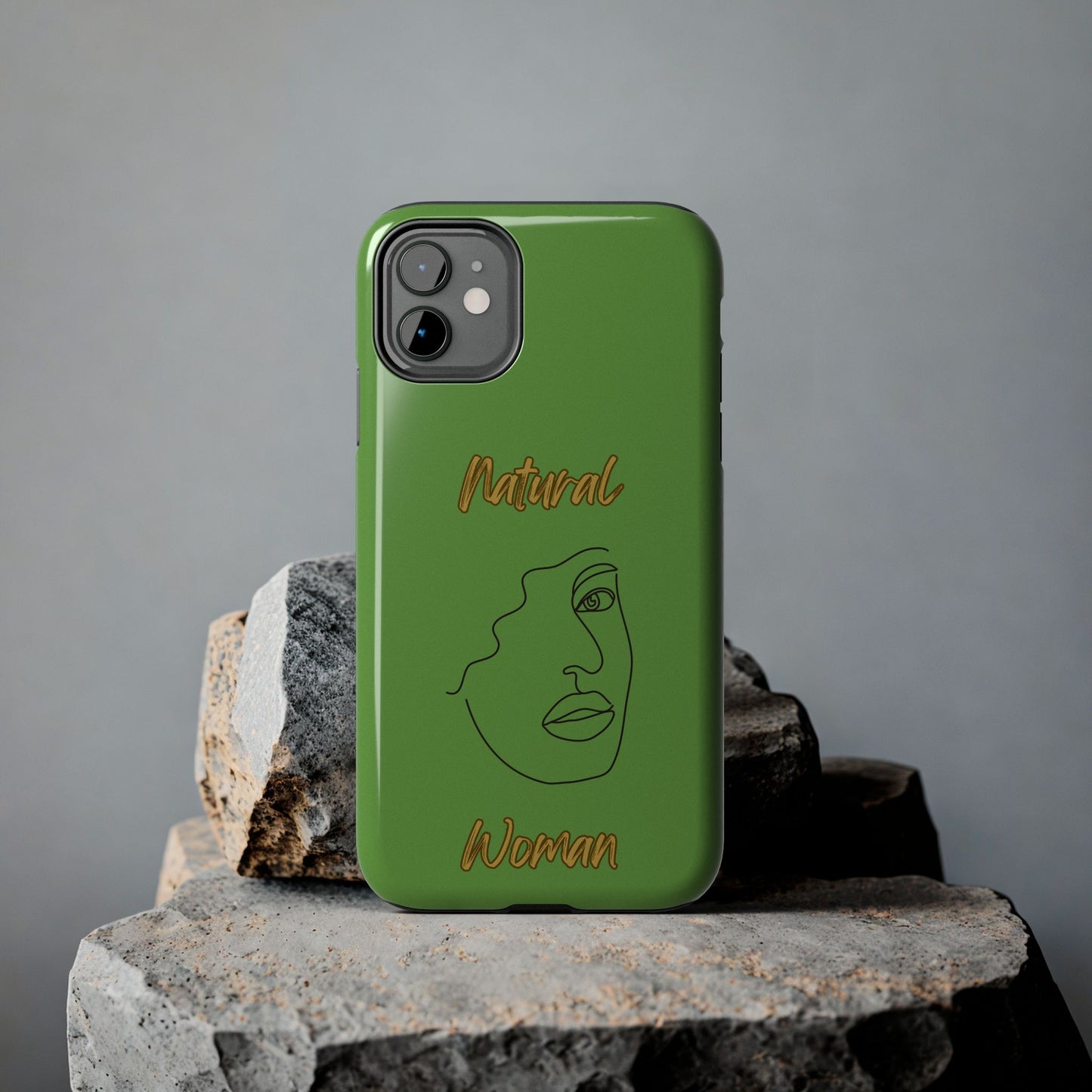 Natural Woman Peekaboo (BL)Tough Phone Cases GREEN