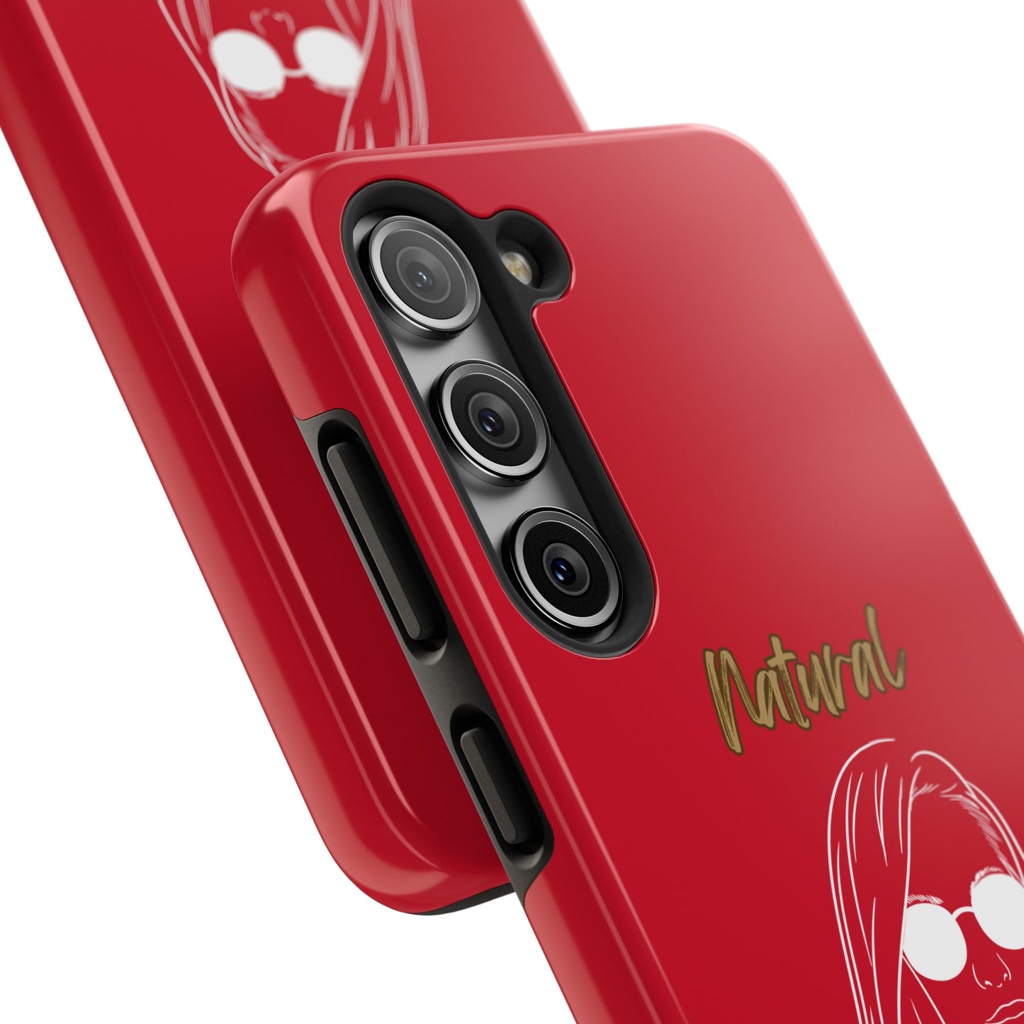 Natural Woman Shades (WL)Tough Phone Cases DARK RED