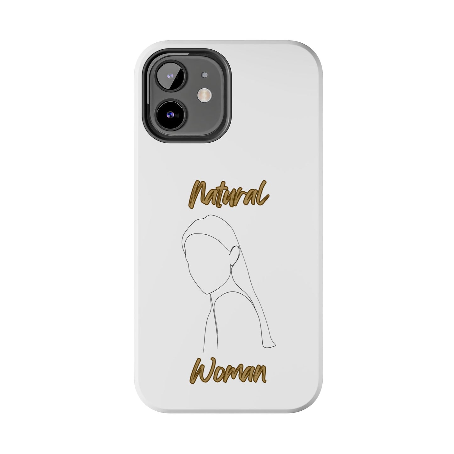 Natural Woman Tilted Look (BL) Tough Phone Cases WHITE