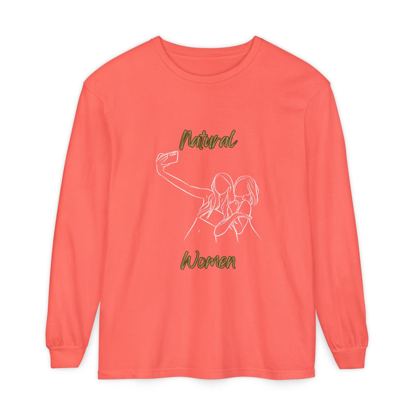 Natural Women Friends Selfie (WL) Long Sleeve T-Shirt