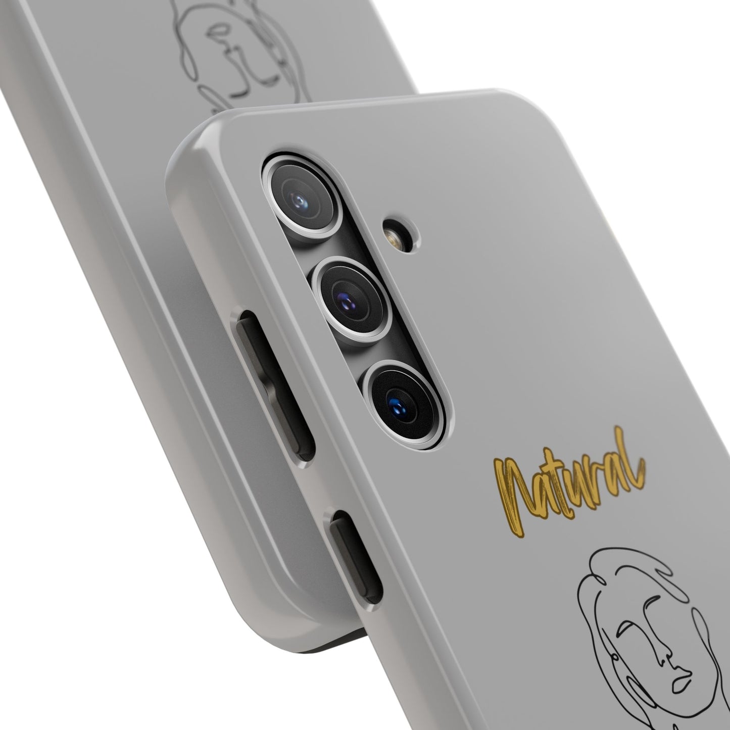 Natural Woman Hello (BL)Tough Phone Cases LIGHT GREY