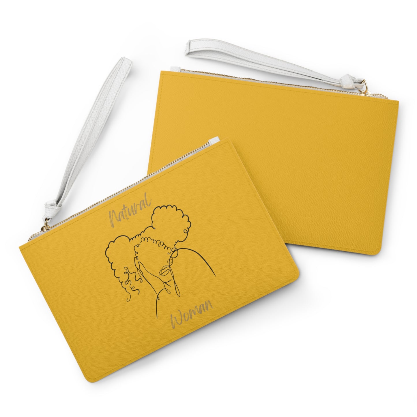 Natural Woman Twin Puffs (BL) Clutch Bag YELLOW