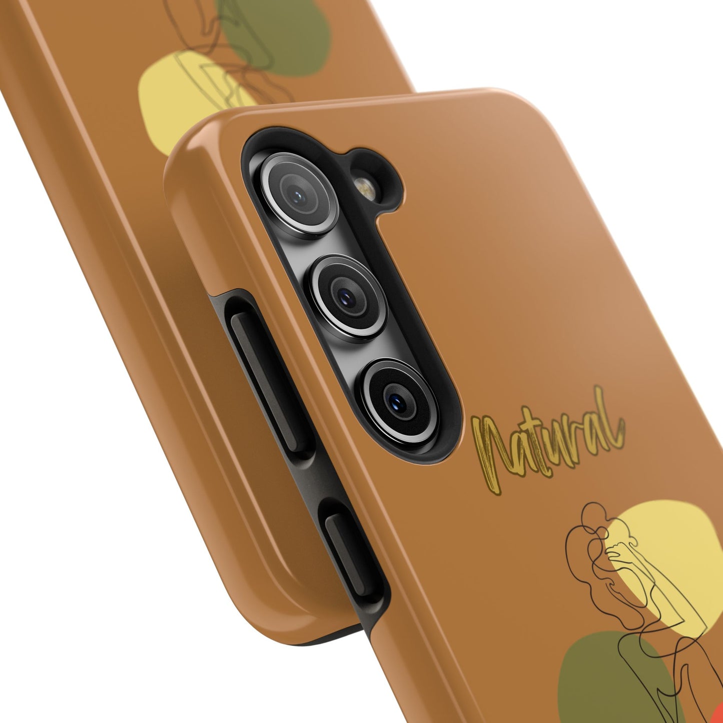 Natural Woman Colorful Pose (BL)Tough Phone Cases LIGHT BROWN