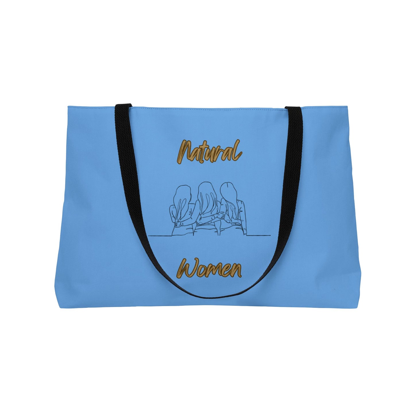 Natural Woman Loving Friends (BL) Weekender Tote Bag LIGHT BLUE