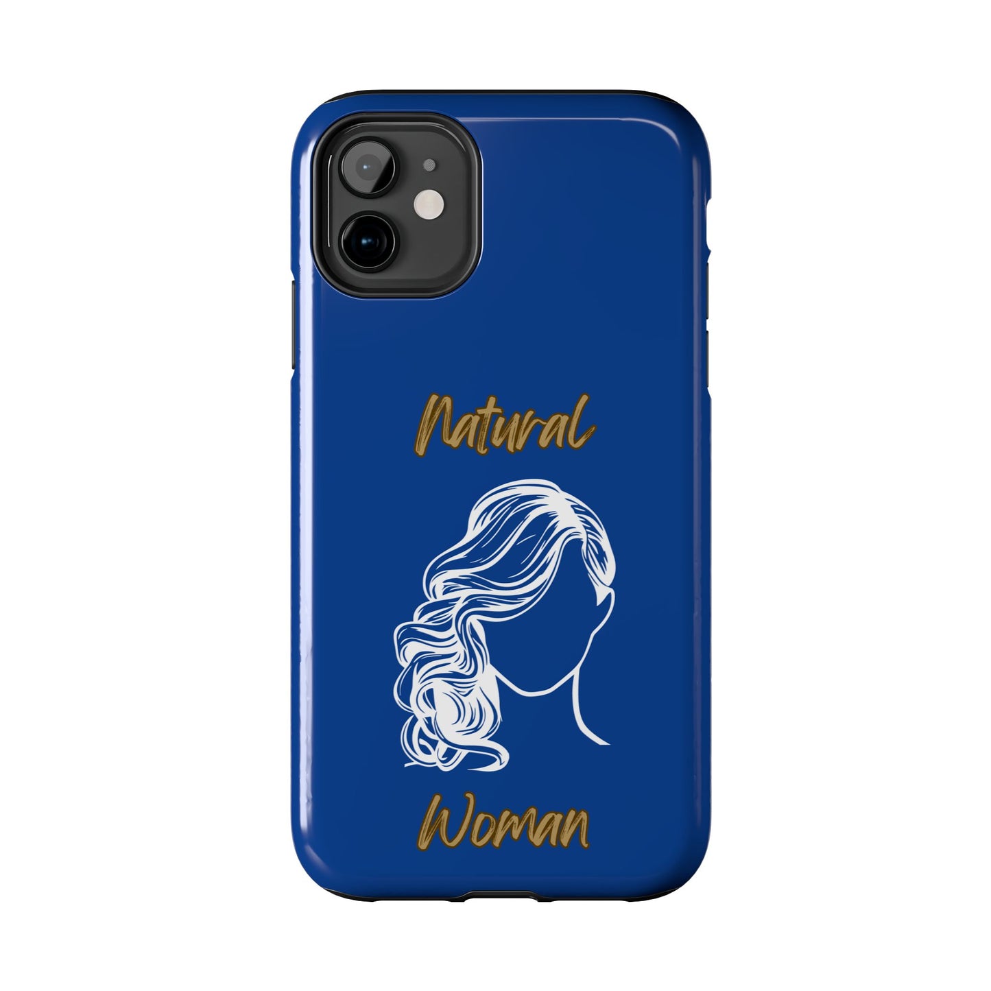 Natural Woman Long Curl (WL)Tough Phone Cases DARK BLUE